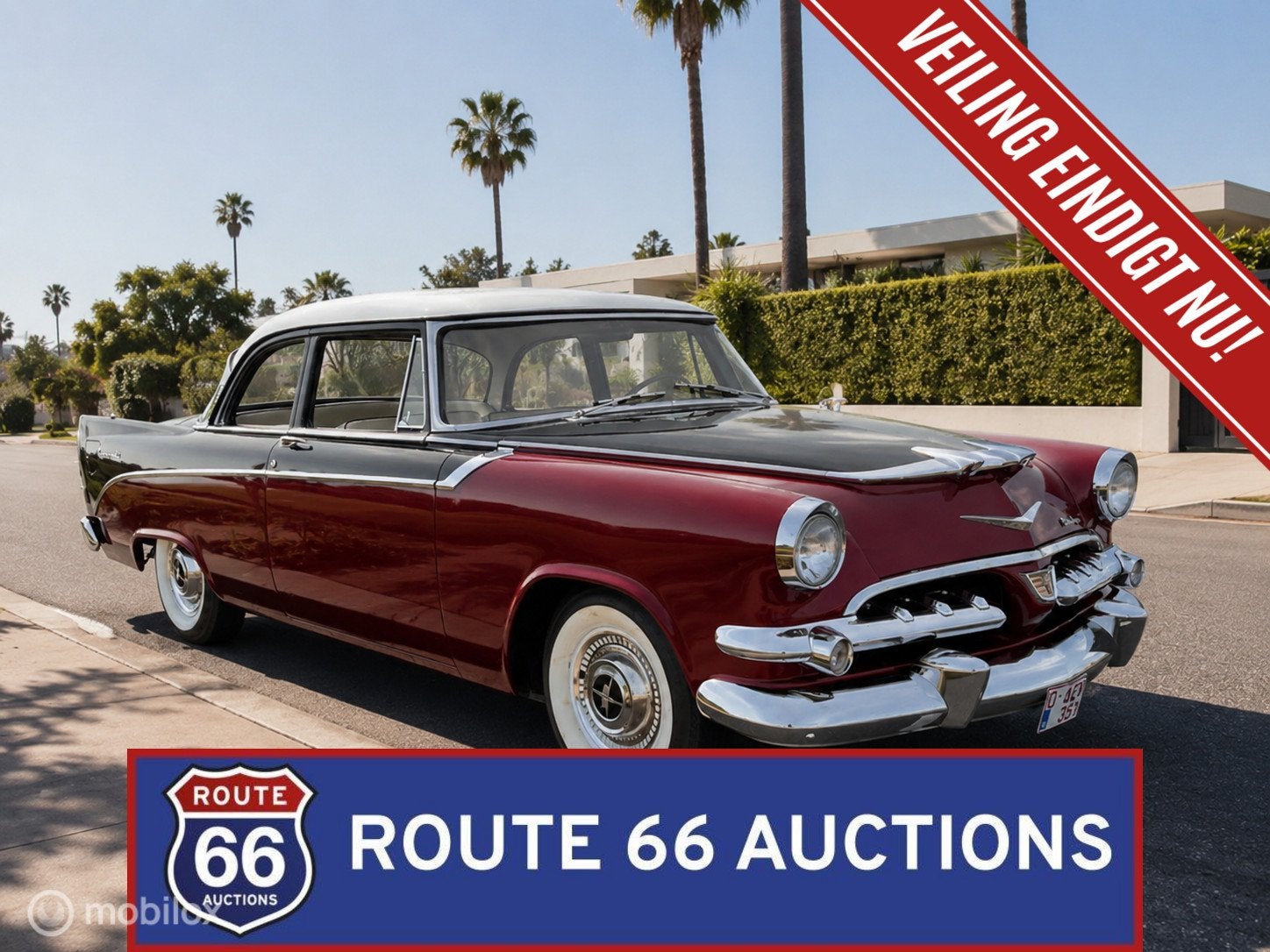 Dodge Coronet | 1956 | Route 66 Auctions, Auto's, Overige carrosserieën, Zwart, Bedrijf, Handgeschakeld