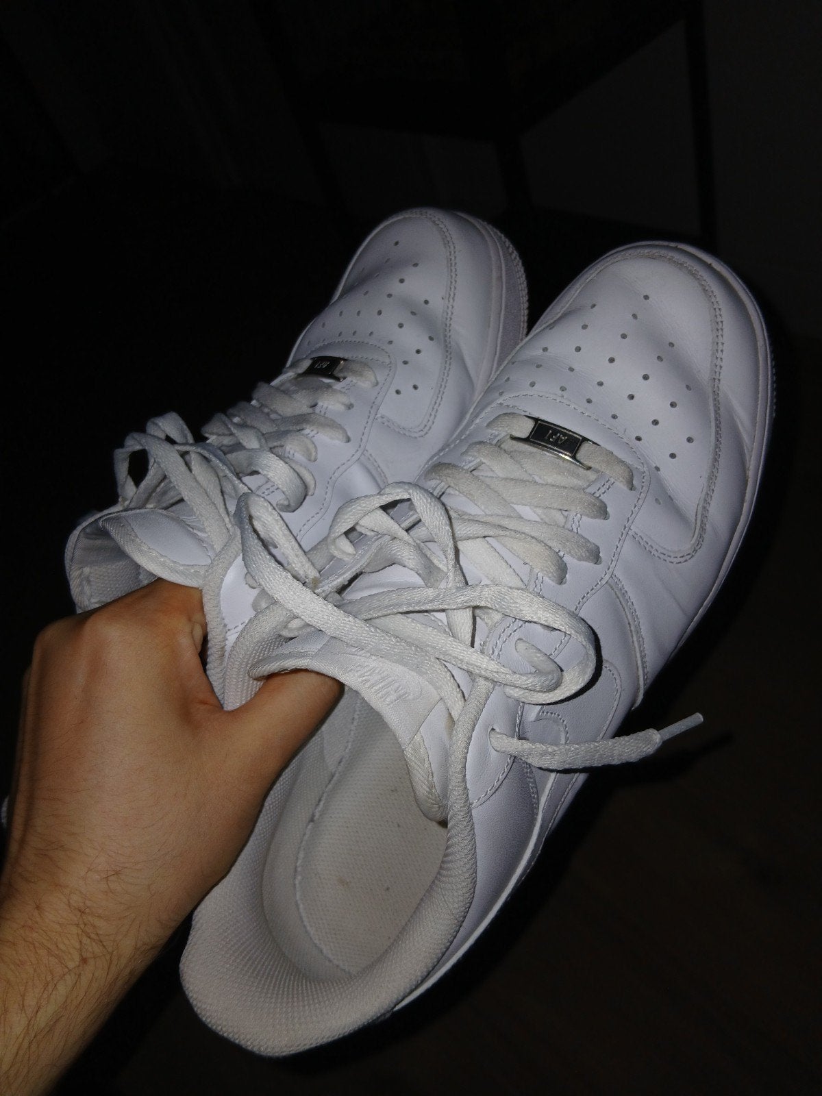 Nike Air Force 1 Low - Witte sneakers maat 45, Wit, Nike, Ophalen of Verzenden, Sneakers of Gympen