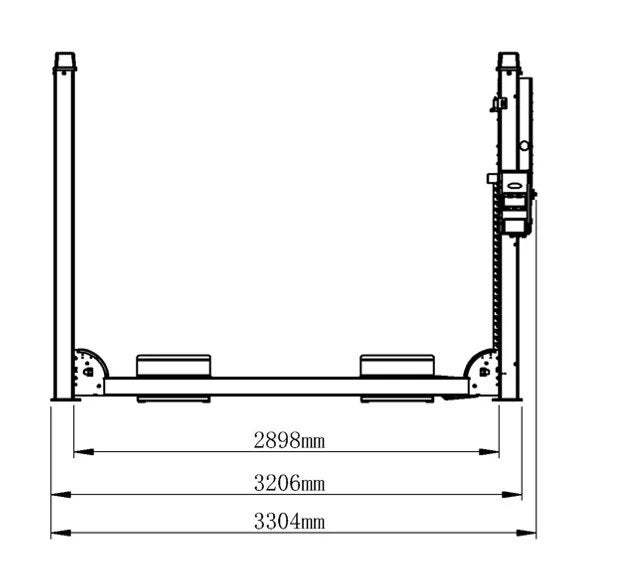 Wolf Tools WL452 4-koloms hefbrug 5,2 meter 5 ton APK, Ophalen, Nieuw
