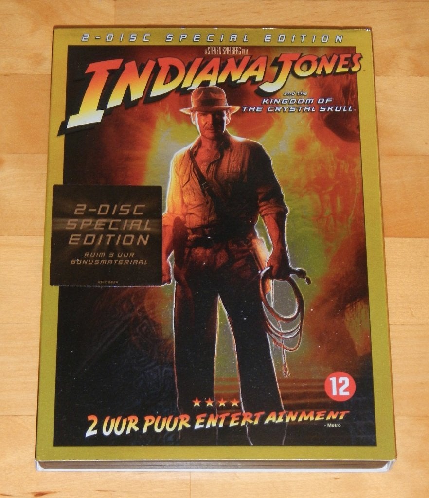 2 dvd - Indiana Jones and the Kingdom of the crystal Skull, Alle leeftijden, Verzenden, Zo goed als nieuw