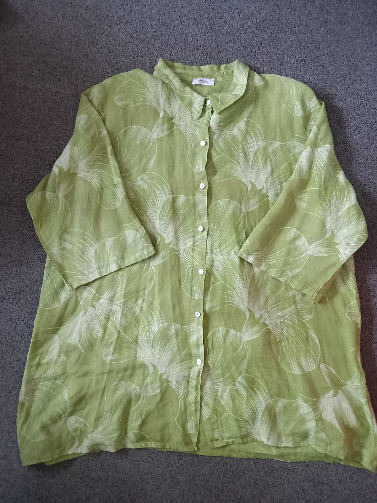 LIMEgroene blouse, PAPRIKA 6, mt 52/54, linnen, nieuw, Kleding | Dames, Blouse of Tuniek, Nieuw, Ophalen of Verzenden, Paprika