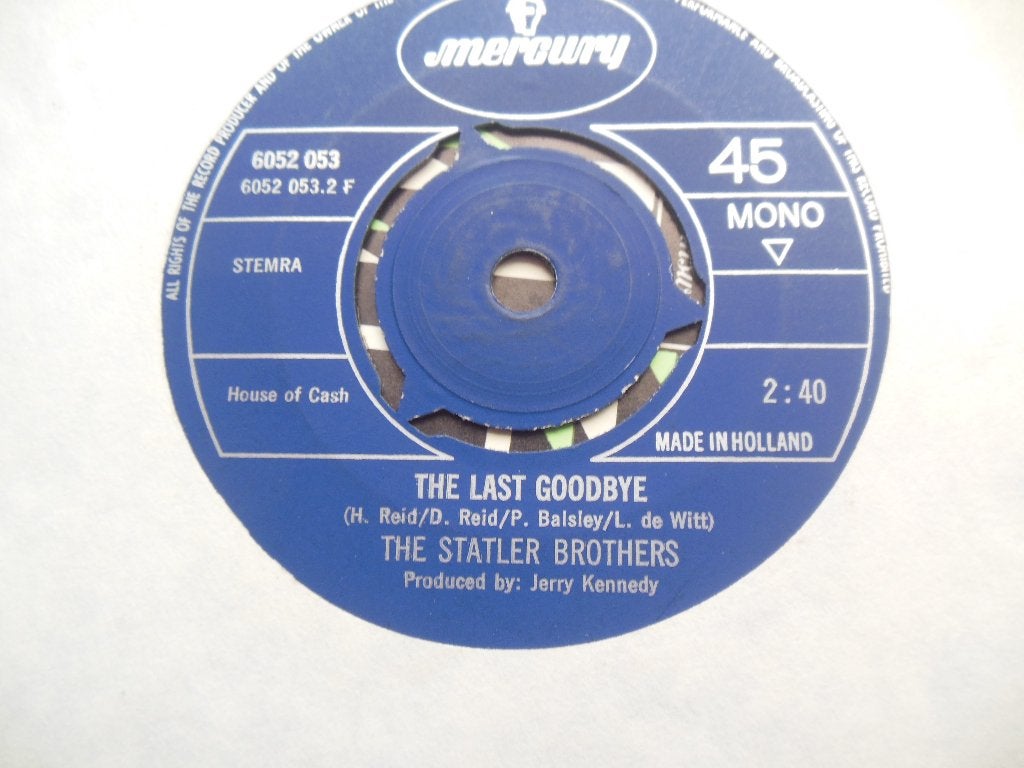 single the statler brothers 45rpm jukebox vinyl record 7inch, Gebruikt, 7 inch, Single, Ophalen of Verzenden