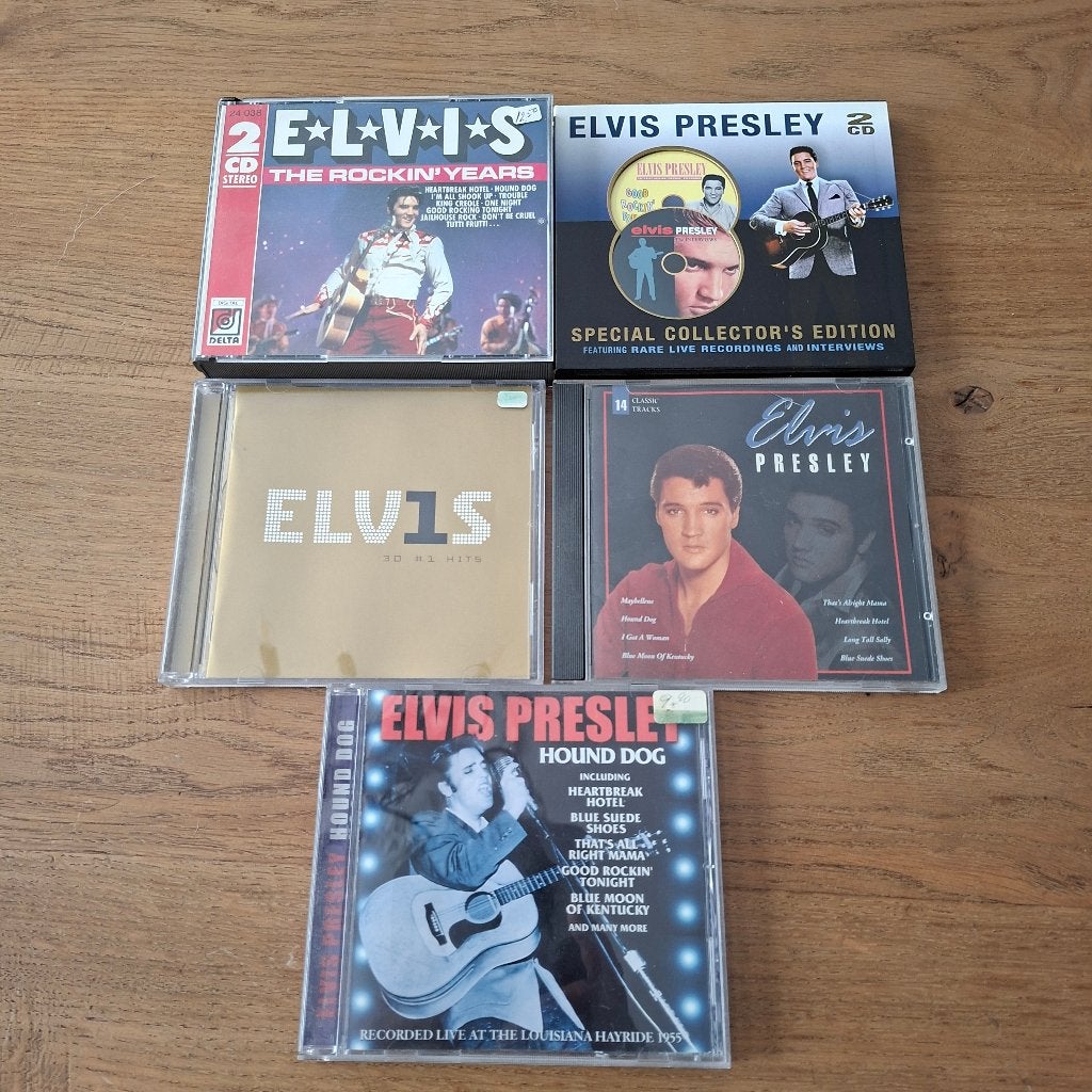 5 Elvis Presley cd's – The Rockin' Years, 30 #1 Hits en meer, Ophalen of Verzenden, Gebruikt, Pop