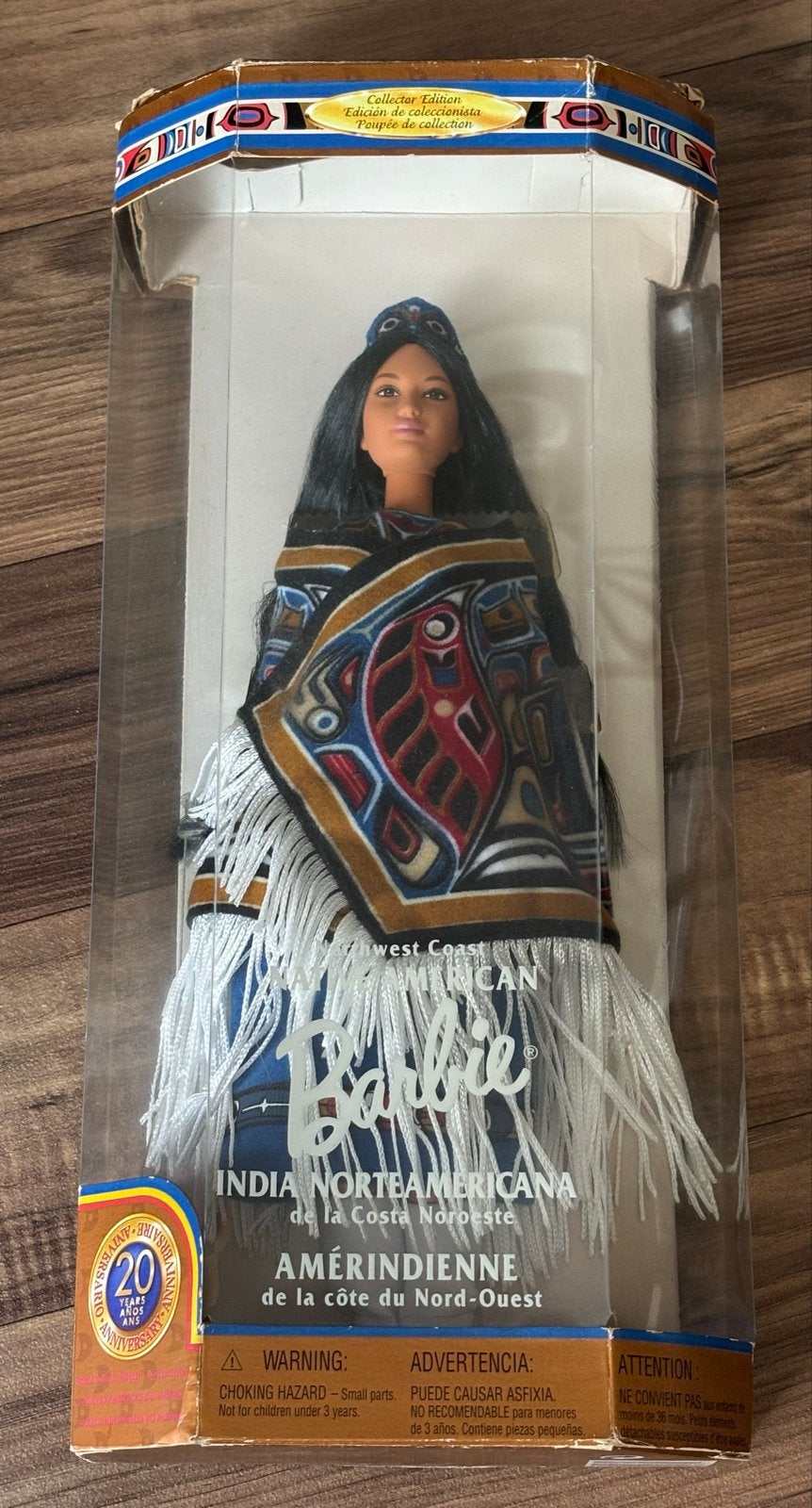 Barbie Native American Mattel Collector's Edition, Ophalen of Verzenden, Zo goed als nieuw, Pop