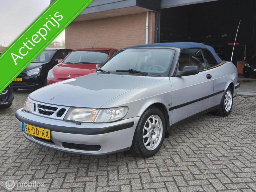Saab 9-3 Cabrio 2.0 S AIRCO|APK|TREKHAAK|NAP!, Auto's, Gebruikt, 4 cilinders, Cabriolet, 4 stoelen