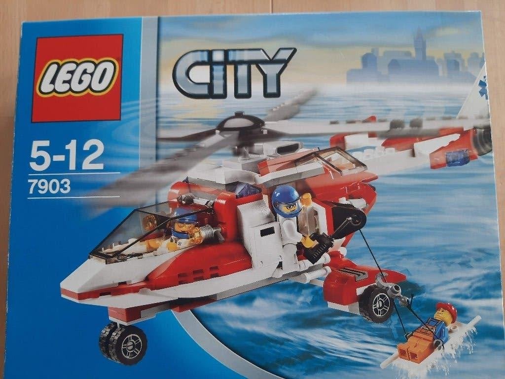 LEGO City Reddingshelikopter - 7903, City, Inclusief instructies, Lego, Ophalen of Verzenden
