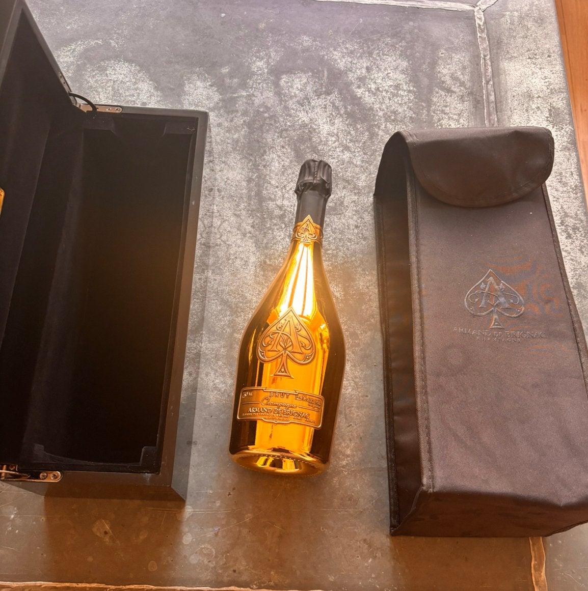 Armand de Brignac | Ace of Spades | 75cl | Kist & Hoes, Frankrijk, Nieuw, Ophalen of Verzenden, Champagne