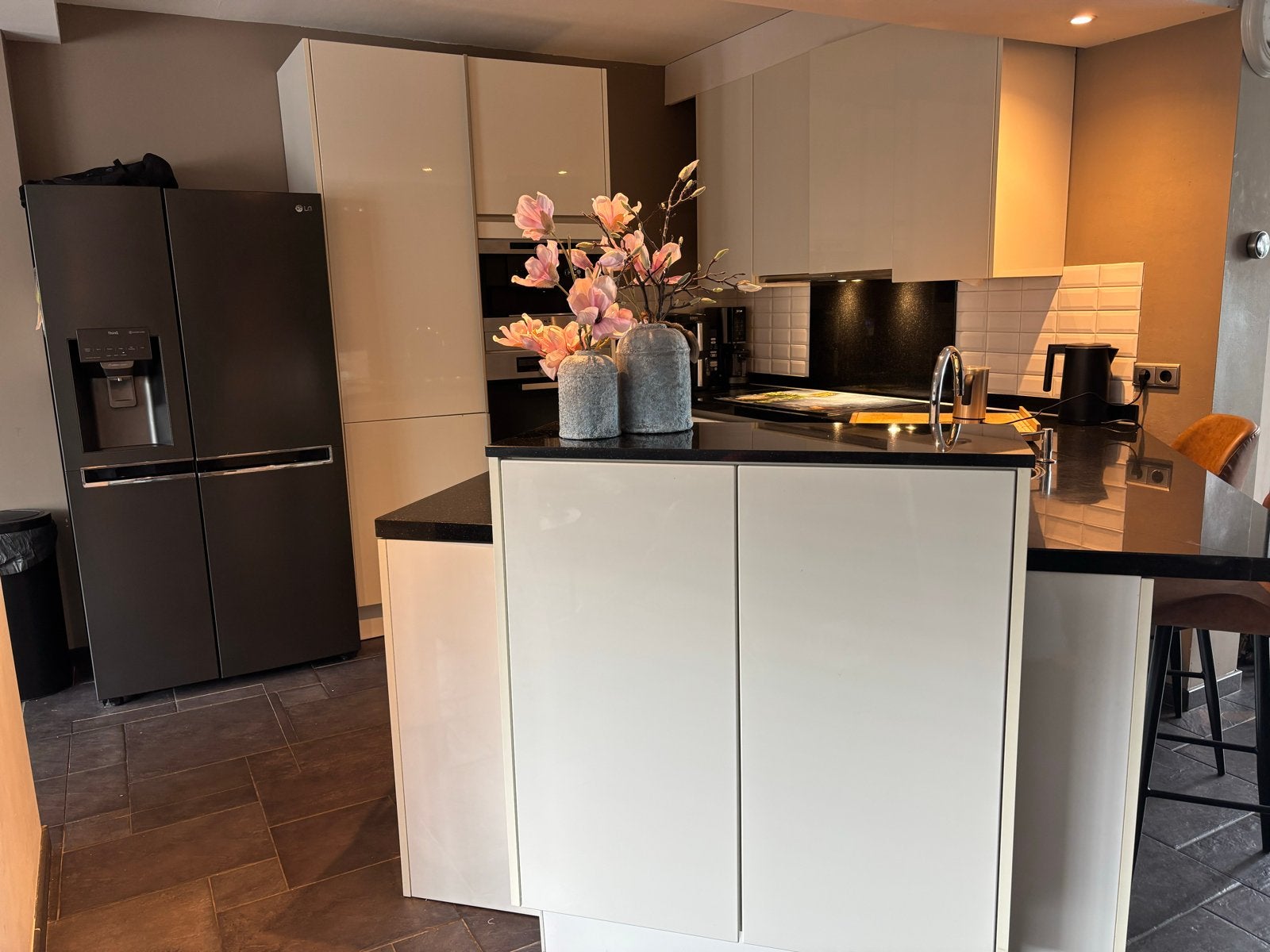 Keuken siematic, Huis en Inrichting, Keuken | Complete keukens, Ophalen, Gebruikt, Wit, Hoekkeuken