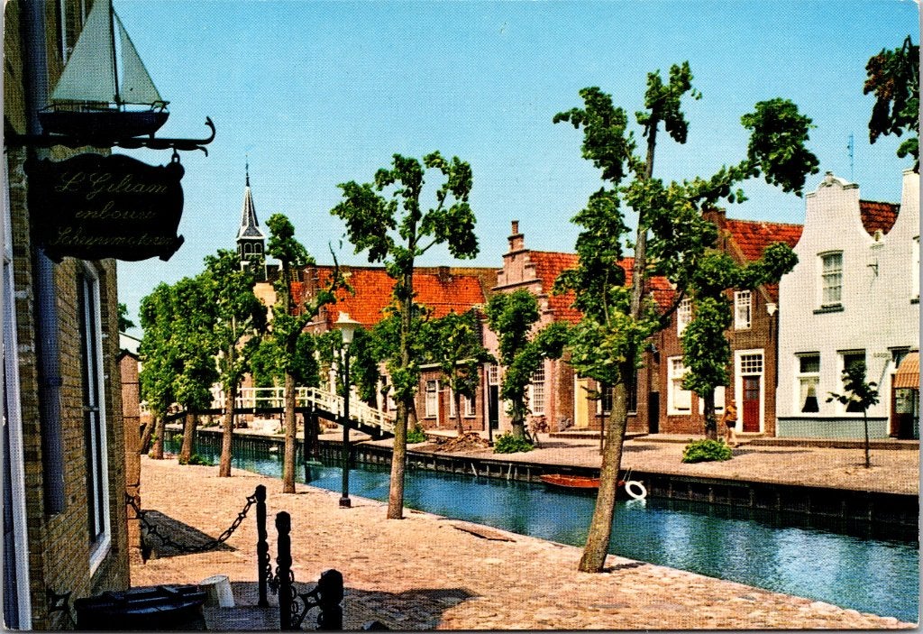 Sloten - 12 oude ansichtkaarten, Verzenden, 1960 tot 1980, Gelopen, Friesland