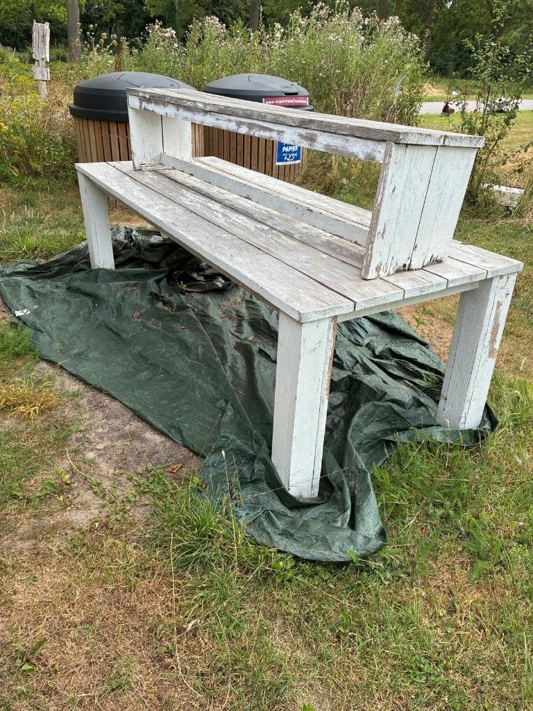 Tuinset, Ophalen, Gebruikt, Hout, Bank