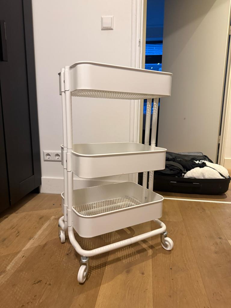 IKEA RÅSKOG Roltafel Wit - Handig en Veelzijdig, Ophalen of Verzenden, Gebruikt