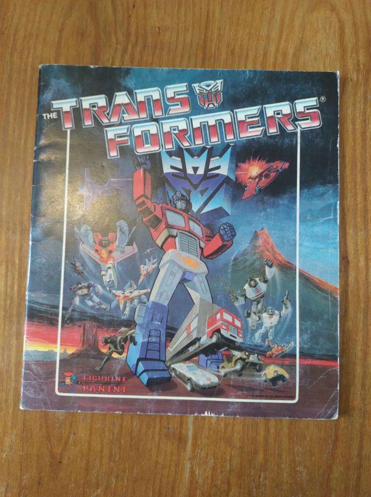 Transformers Panini stickerboek (Niet Compleet), Verzamelen, Transformers, Overige generaties, Ophalen of Verzenden, Gebruikt