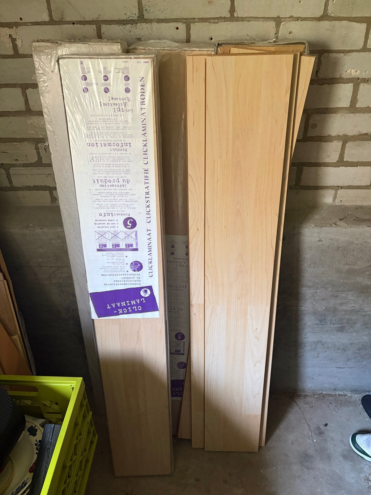 3 dichte pakken click-laminaat, Ophalen, Nieuw, Hout, 150 cm of meer