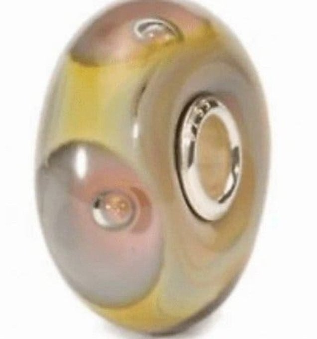 Trollbeads glaskraal ‘luchtbellen’, Glas of Kristal, Nieuw, Ophalen of Verzenden, Trollbeads
