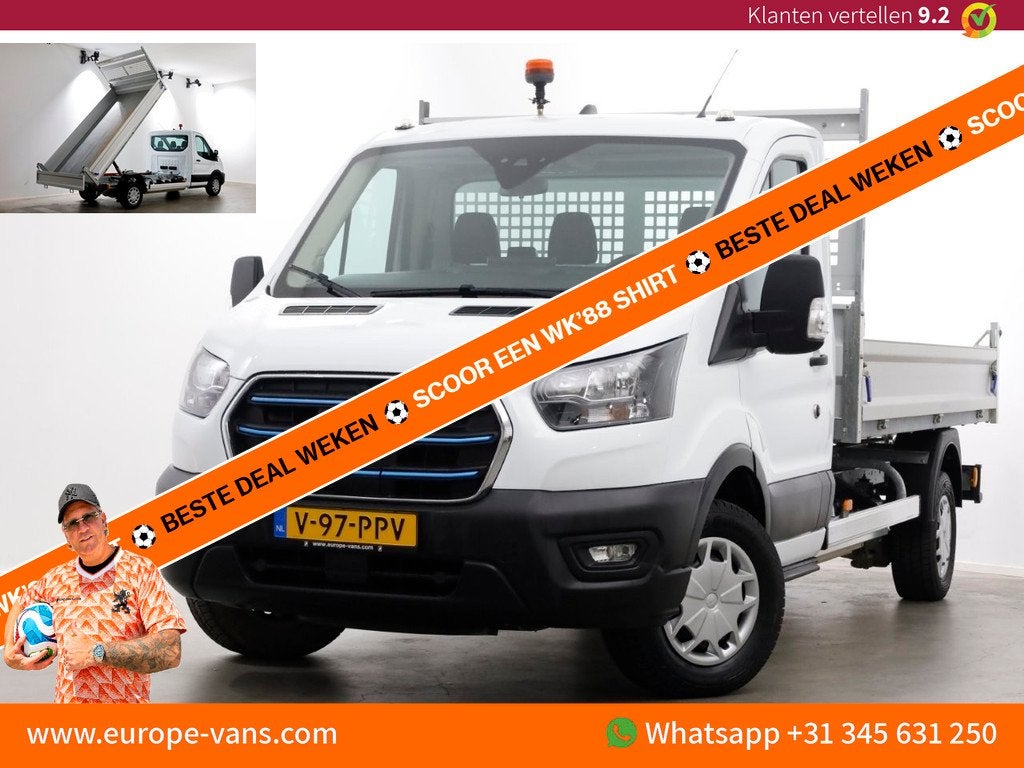 Ford E-Transit 350 68 kWh Trend WLTP Range 317km 100% Electr, Auto's, Bestelauto's, Automaat, Achterwielaandrijving, Gebruikt