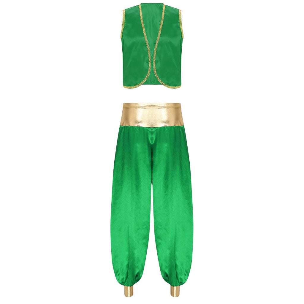 Groen arabische prins kostuum, Verzenden, Nieuw, Overige maten, Kleding