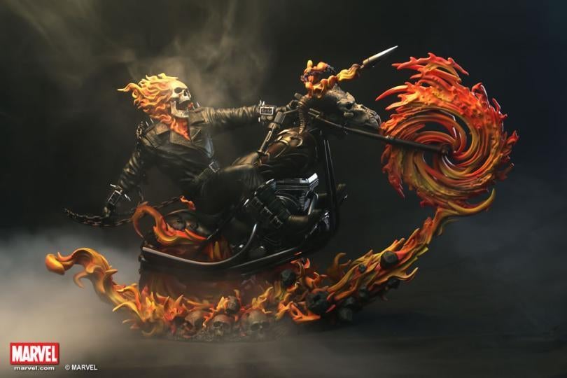 Xm Studios Ghost Rider + Extra, Verzamelen, Ophalen of Verzenden, Zo goed als nieuw, Fantasy