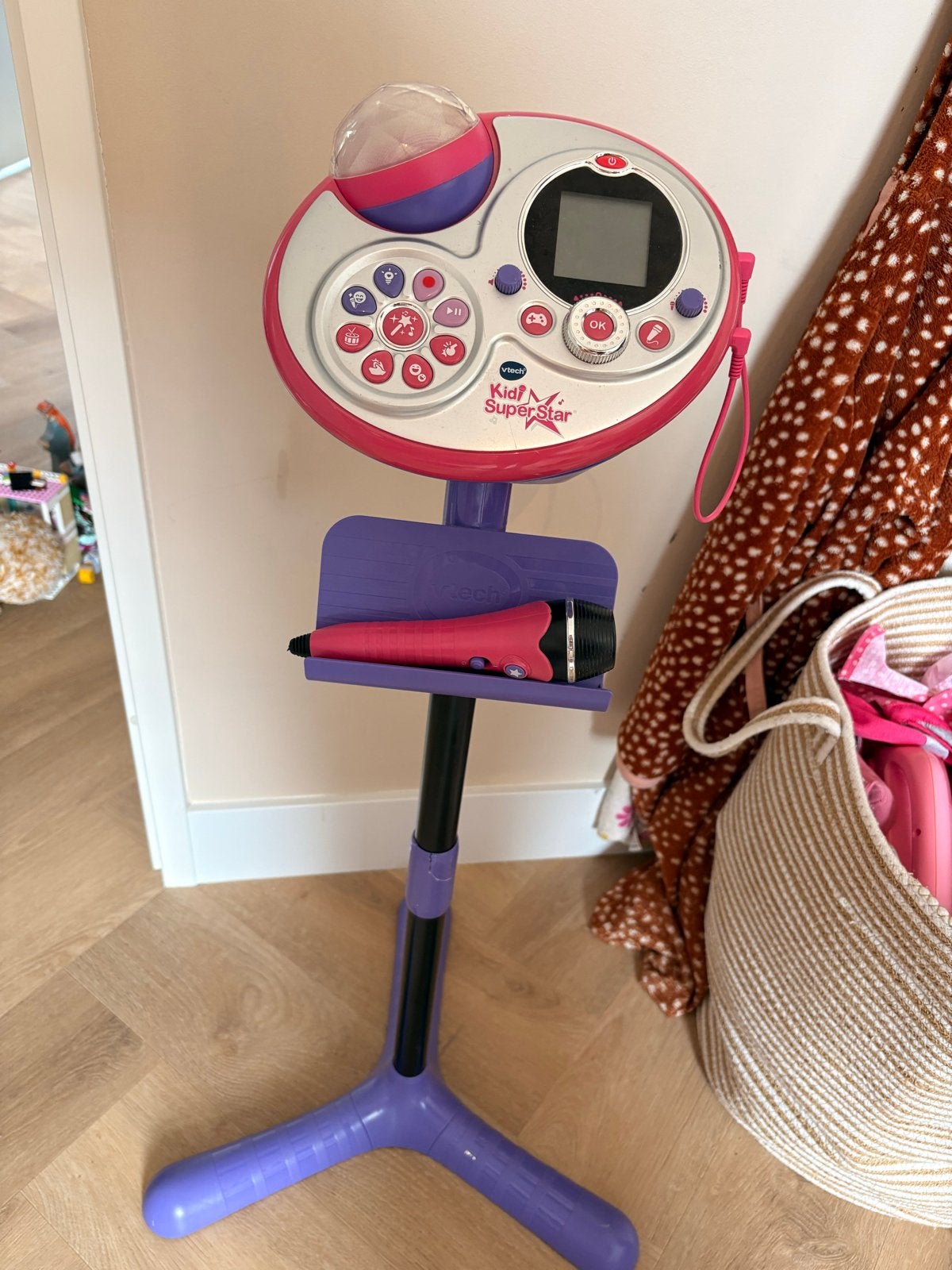 VTech Kidi SuperStar Karaoke met microfoon en lichteffecten, Audio, Tv en Foto, Karaoke-apparatuur, Ophalen of Verzenden, Gebruikt
