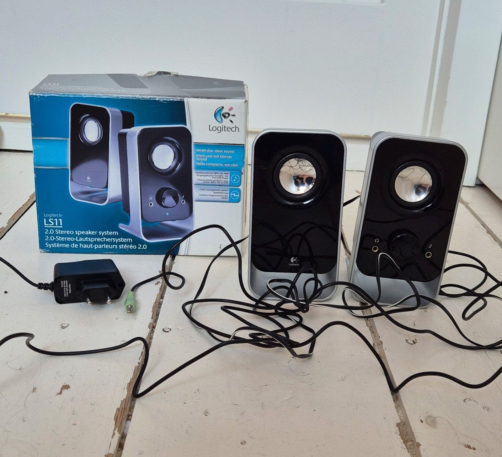 logitech LS11 2.0 speaker system, Computers en Software, Ophalen of Verzenden