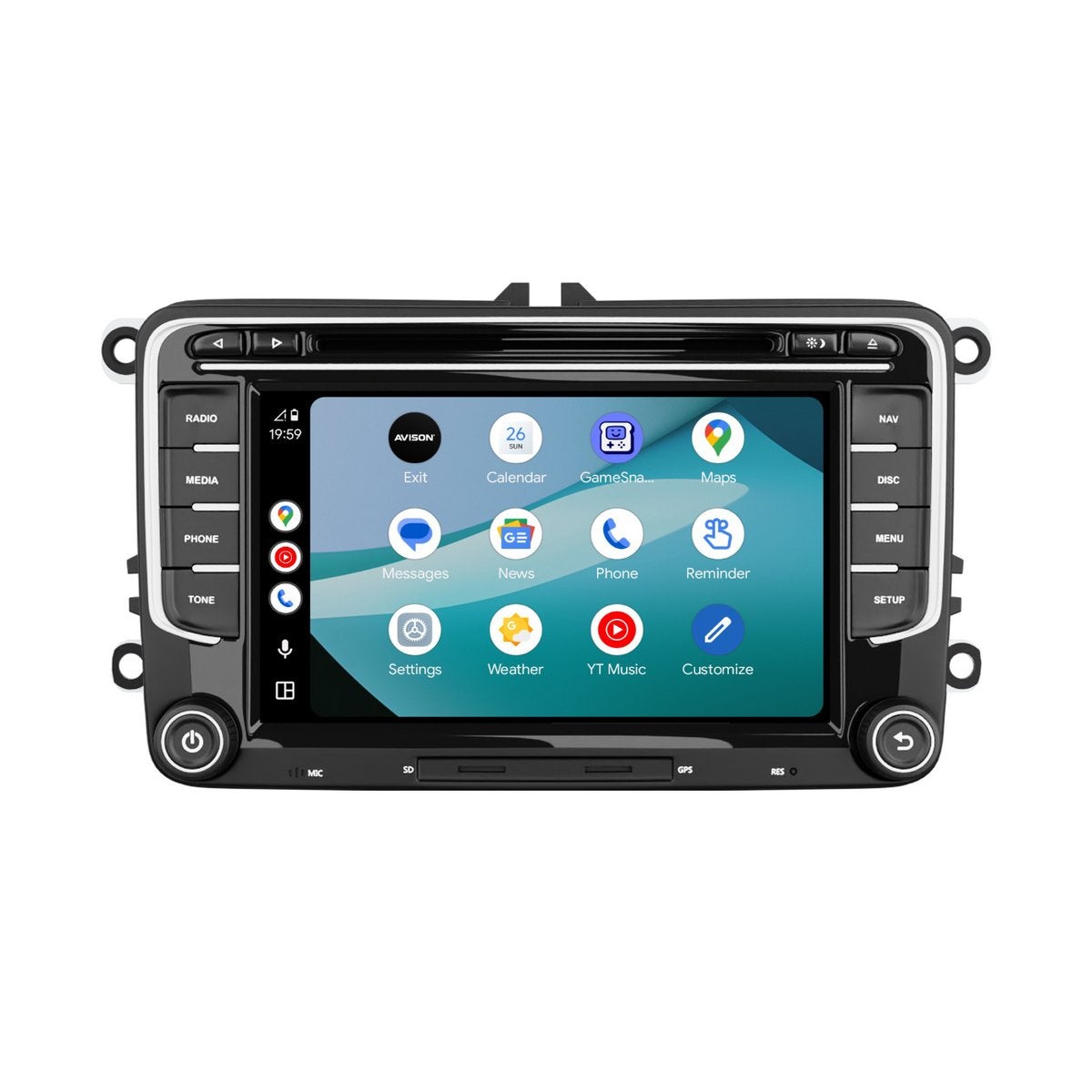 Avison Android Wireless Carplay Golf 5 / 6 Polo Caddy rns510, Avison, 06 18 39 51 60, Ophalen of Verzenden, Zo goed als nieuw