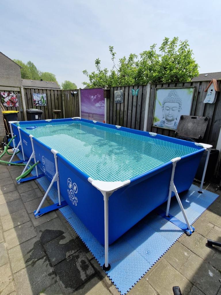 Zwembad  met toebehoren, Ophalen, 200 tot 300 cm, 80 tot 120 cm, Zo goed als nieuw