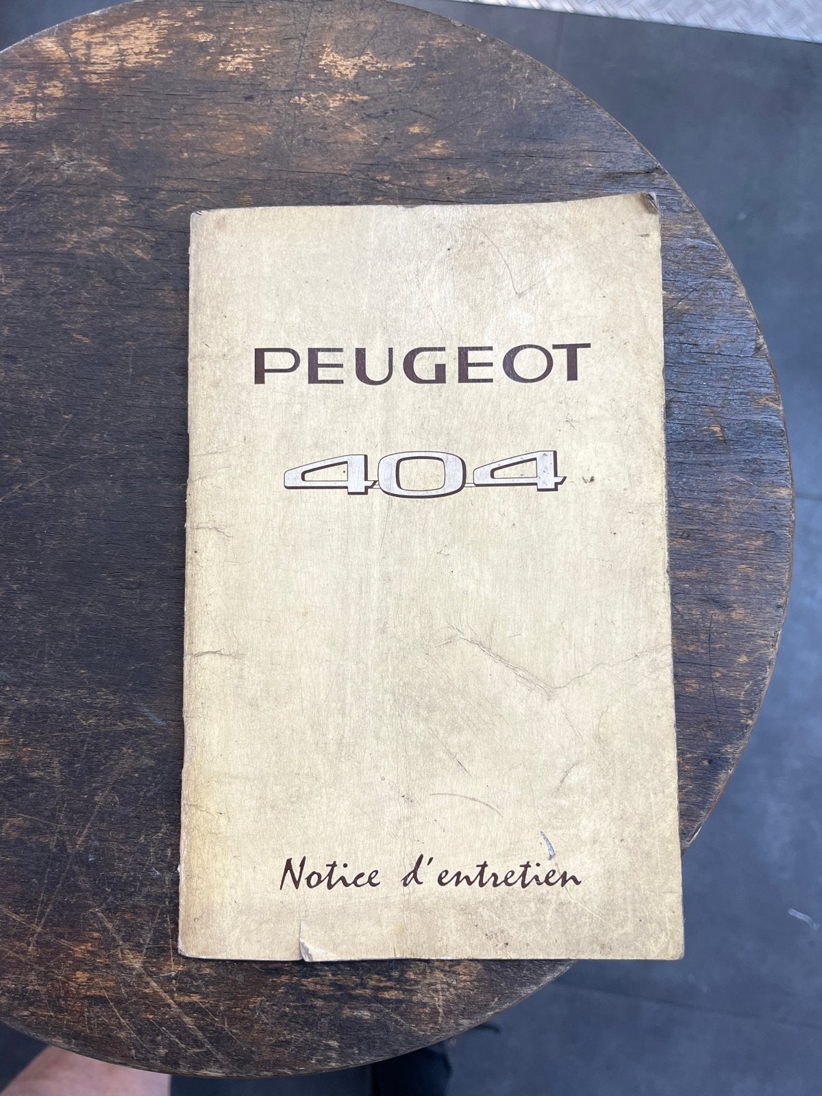 Peugeot 404 Onderhoudsboekje - Origineel en Zeldzaam, Ophalen of Verzenden