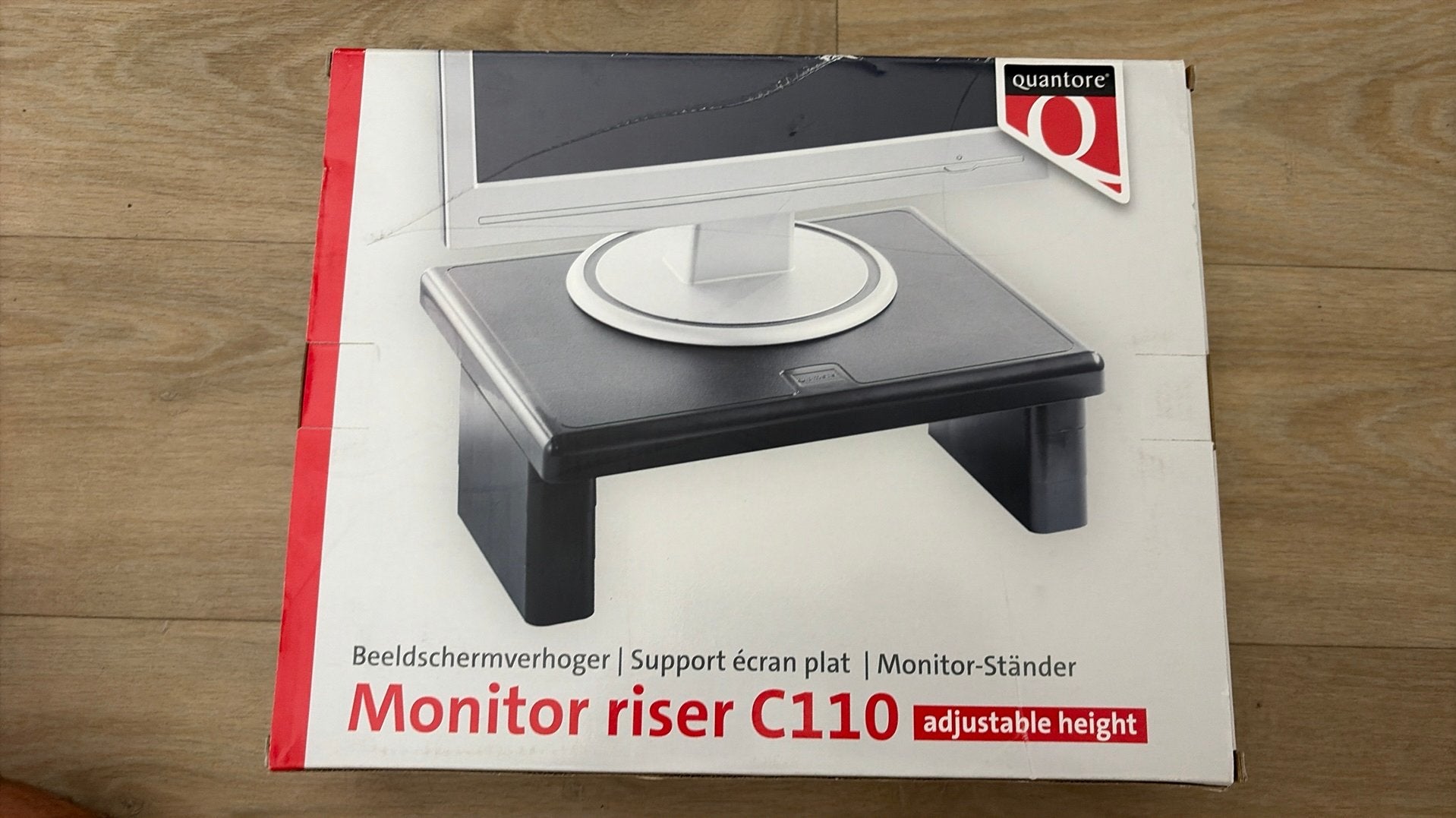 Quantore Monitor Riser C110 | Beeldschermverhoger | Nieuw, Computers en Software, Ophalen of Verzenden, Nieuw