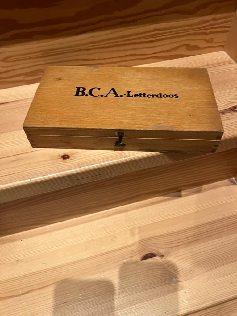 Ouderwetse Letterdoos BCA - Educatief Knutselmateriaal, Gebruikt, Educatief, Knutselmateriaal, Hout