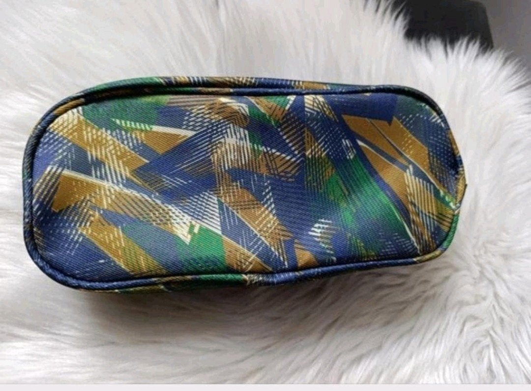 Etui met rits - Groen/Blauw/Goud patroon , nieuw, Diversen, Schoolbenodigdheden, Ophalen of Verzenden, Nieuw