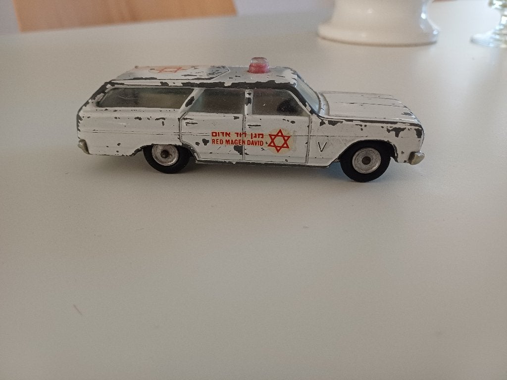 vintage Gamda Koor Sabra Chevelle Ambulance modelauto,, Ophalen of Verzenden, Gebruikt, Auto, Overige merken