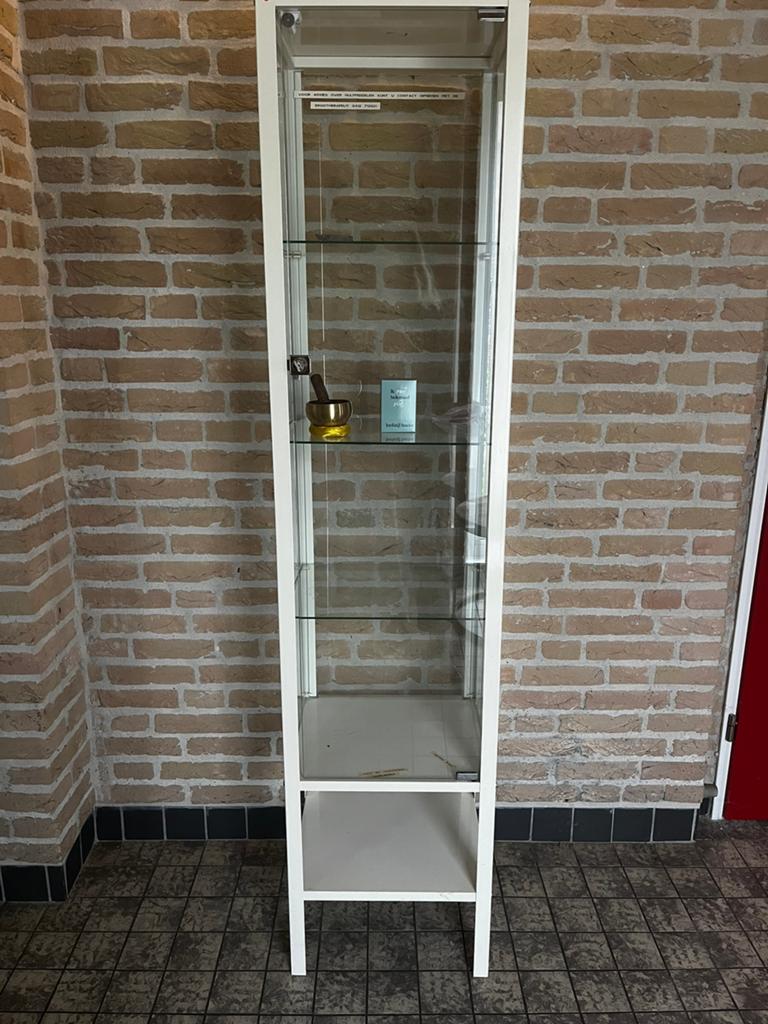 Vintage apothekers kast creme super leuk, Ophalen, Minder dan 50 cm, Vintage, Metaal