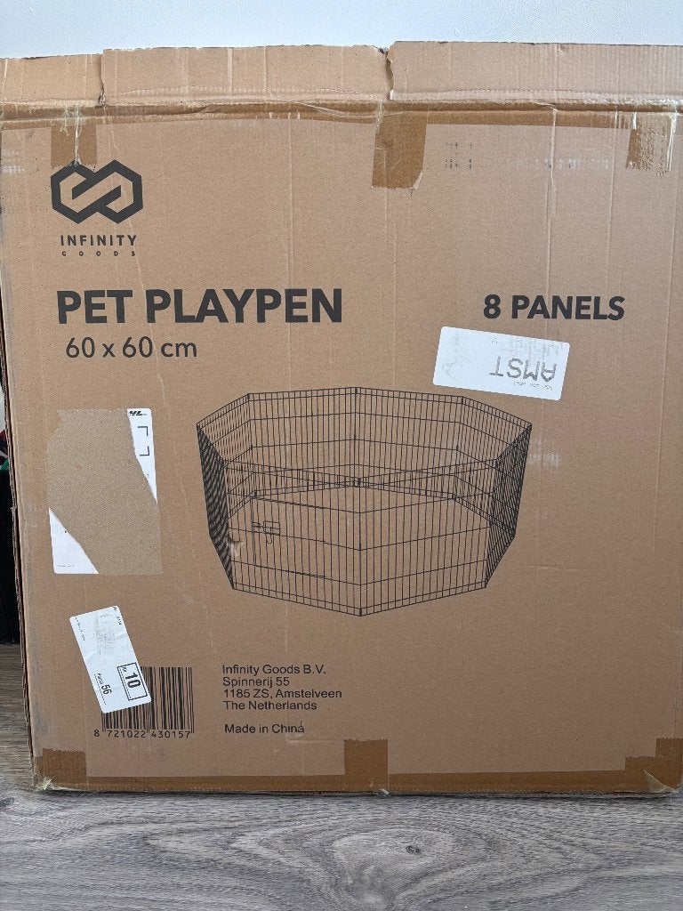 Pet playpen, Ophalen, Gebruikt