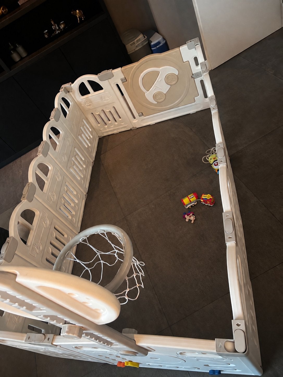 Baby Box Speelhek met Basketbalring - Verstelbaar, Kinderen en Baby's, Ophalen, Zo goed als nieuw, Overige typen