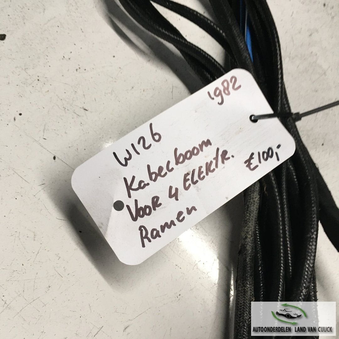 Mercedes W126 1982   Kabelboom tbv 4 elektrische ramen, Gebruikt, -, -, Ophalen of Verzenden