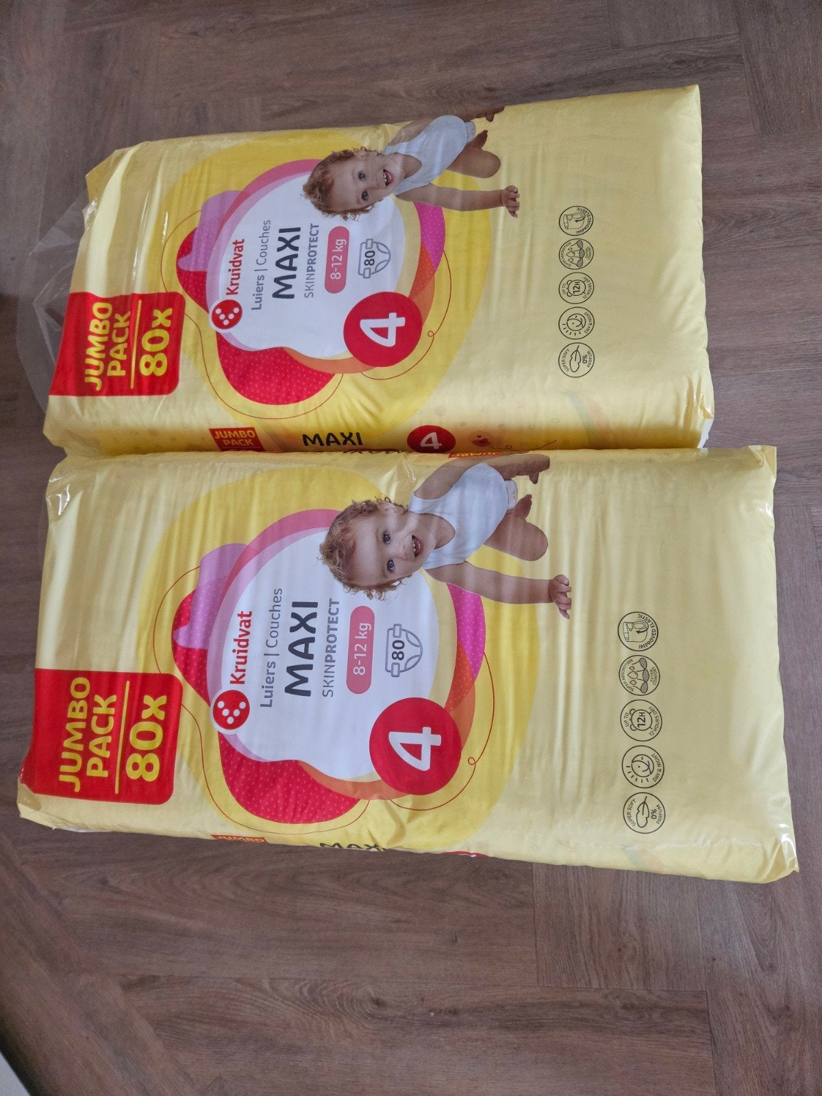 kruidvat maat 4 luiers 11 jumbo packs, 880 luiers, Kinderen en Baby's, Ophalen, Nieuw, Overige typen
