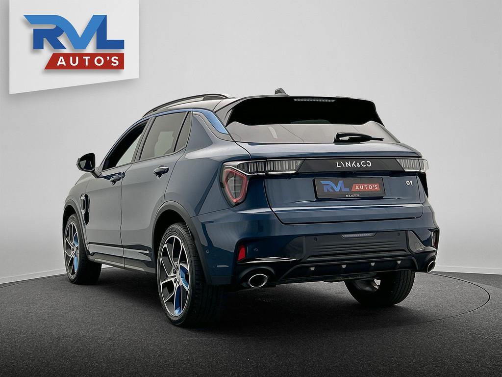 Lynk & Co 01 1.5 261PK Plug-in Hybrid * Zwarte Hemel * Trekh, Stof, Blauw, Plug-in hybride, Bedrijf