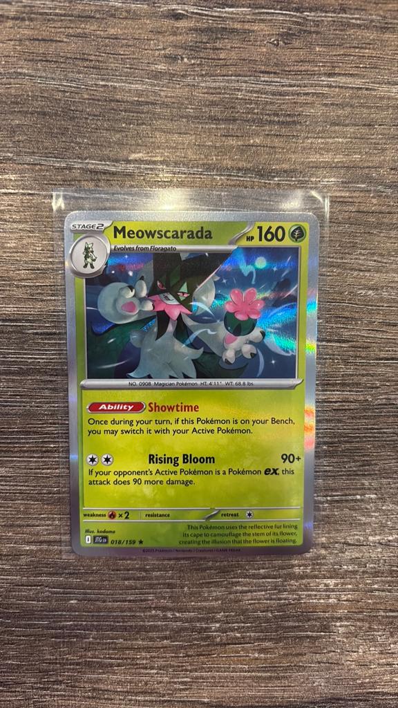 JTG Meowscarada 018/159 holo, Ophalen of Verzenden, Zo goed als nieuw