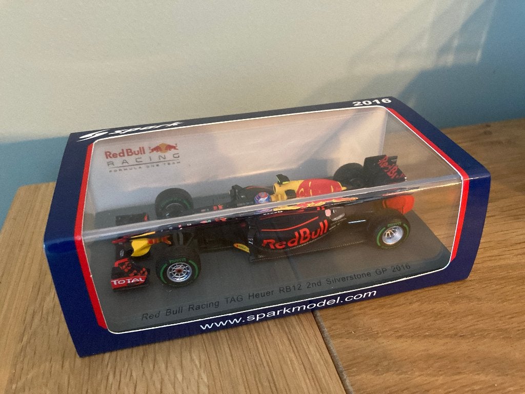 ✅ Max Verstappen 1:43 Silverstone British GP 2016 Spark RB12, Ophalen of Verzenden, Nieuw, Formule 1