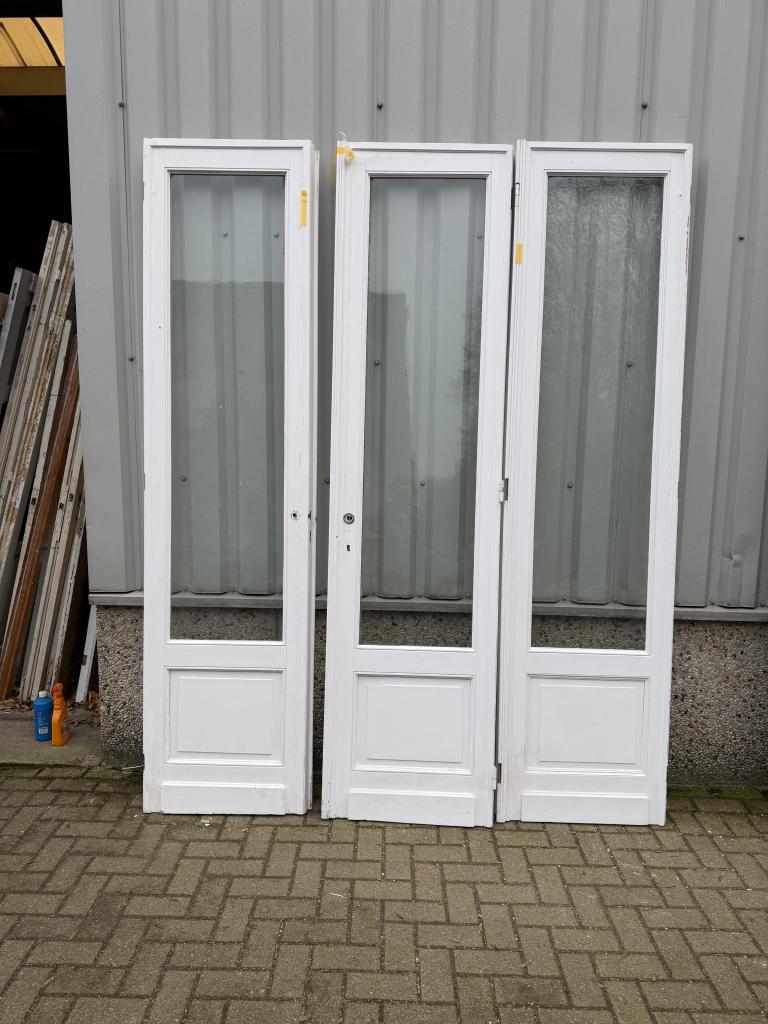 Prachtig drieluik met historisch glas 200 x 266, Doe-het-zelf en Verbouw, Deuren en Horren, La belle porte, Jurgen.hoogenboezem@gmail.com