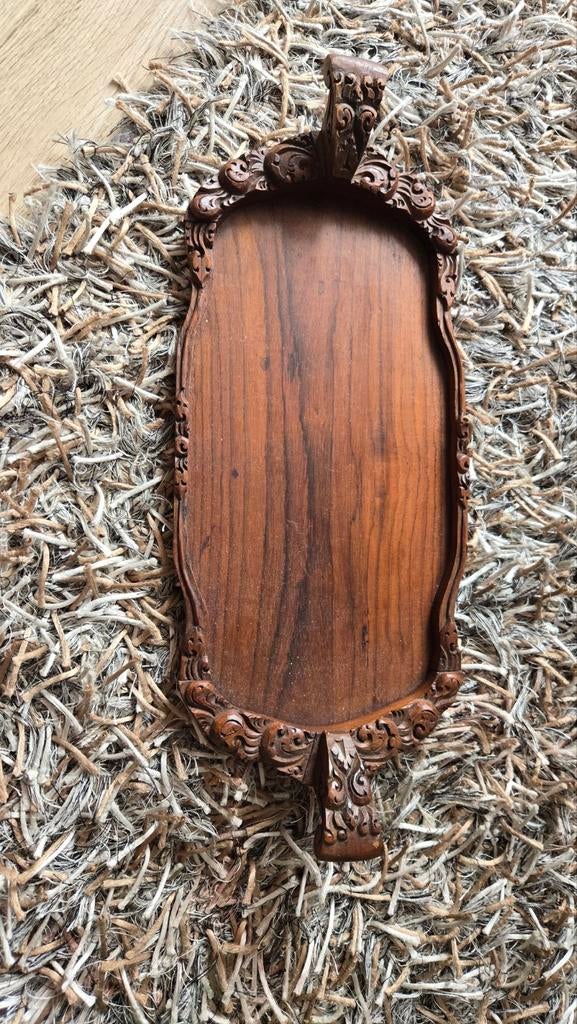 Dienblad uit Balinese Indonesië, Ophalen of Verzenden, Rechthoekig, Hout