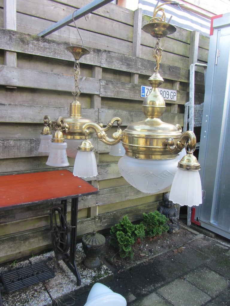 2 ZEER MOOIE ANTIEKE ART DECO LAMPEN, Antiek en Kunst, Ophalen