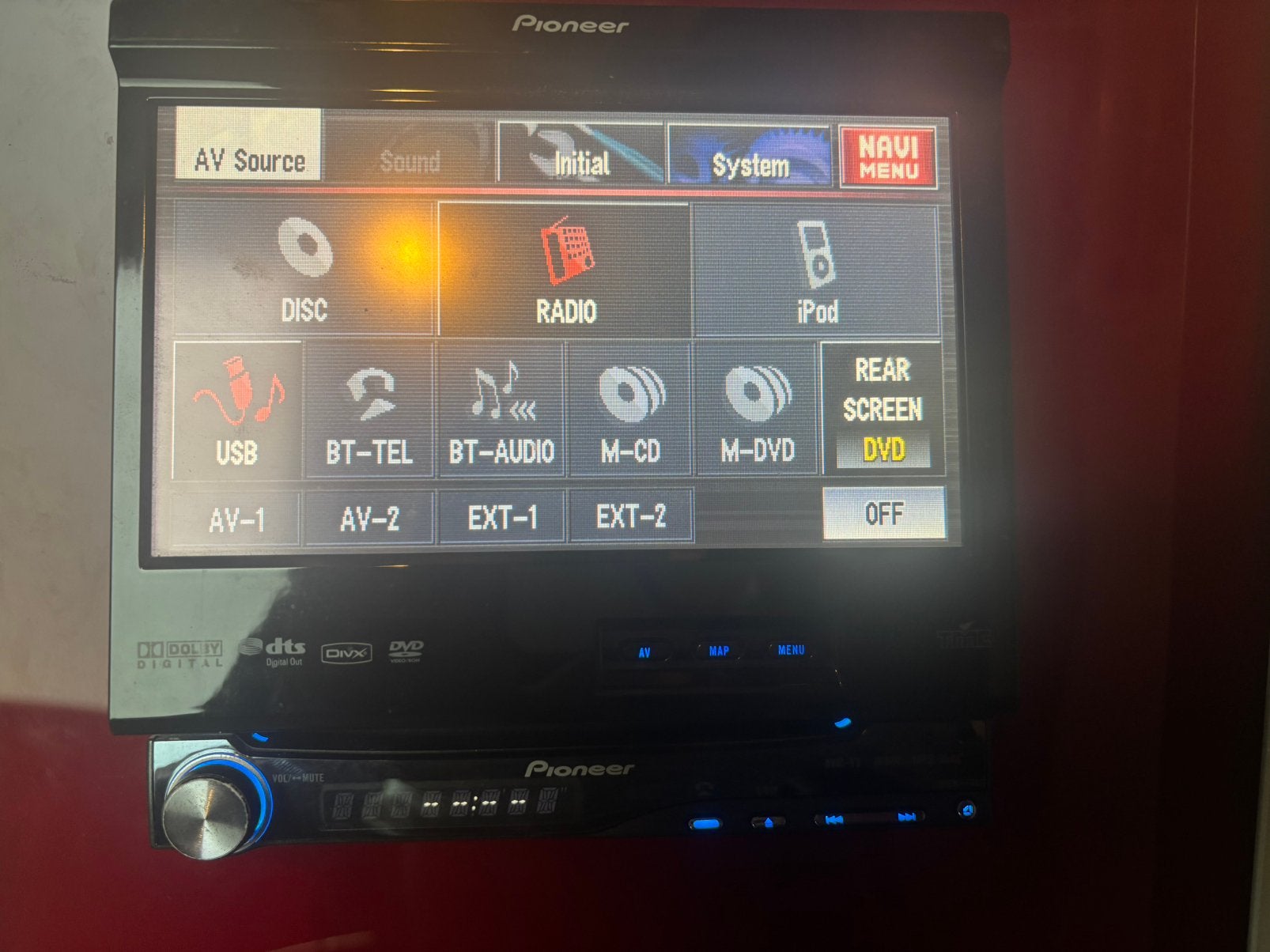 Pıoneer Avıc X3 Klapscherm Navigatie Radio, Ophalen of Verzenden, Gebruikt