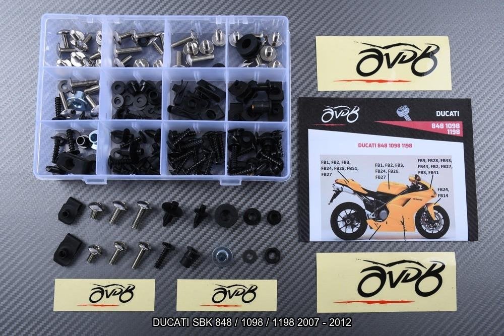 Kuip bouten set voor DUCATI SBK 848 / 1098 / 1198 2007 2012, Verzenden
