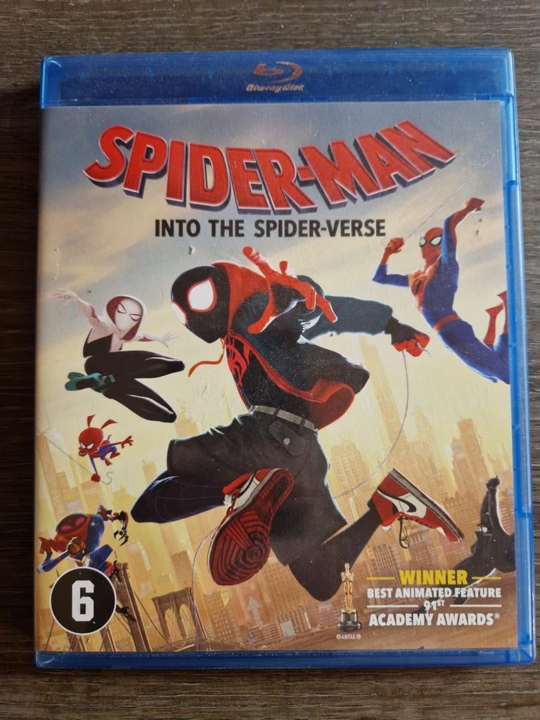 Spider-Man: Into the Spider-Verse (2018) blu-ray, Cd's en Dvd's, Blu-ray, Ophalen of Verzenden, Zo goed als nieuw, Tekenfilms en Animatie