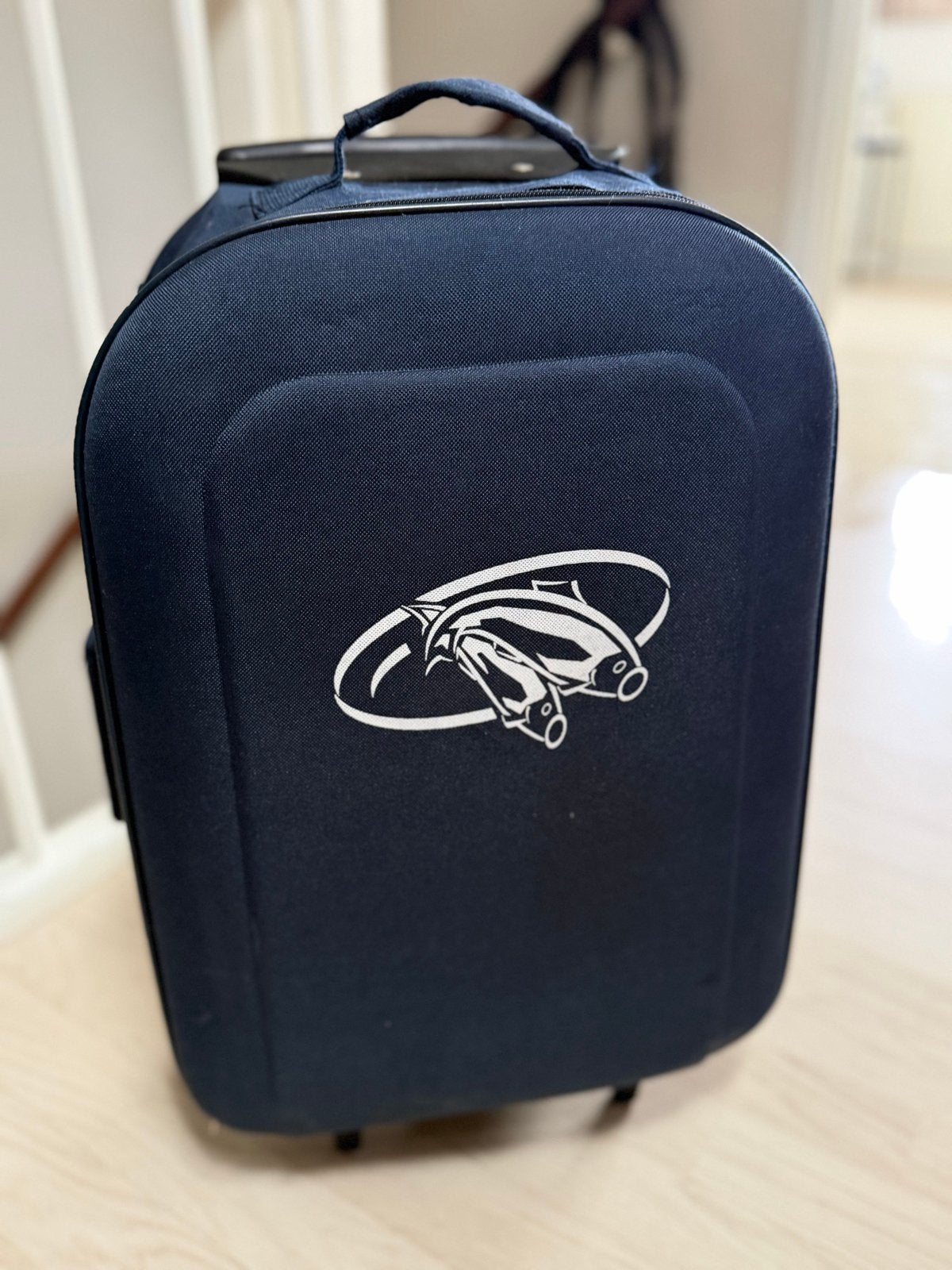 Handbagage trolly/ vis koffer, 40 tot 60 cm, Gebruikt, 20 tot 30 cm, Blauw