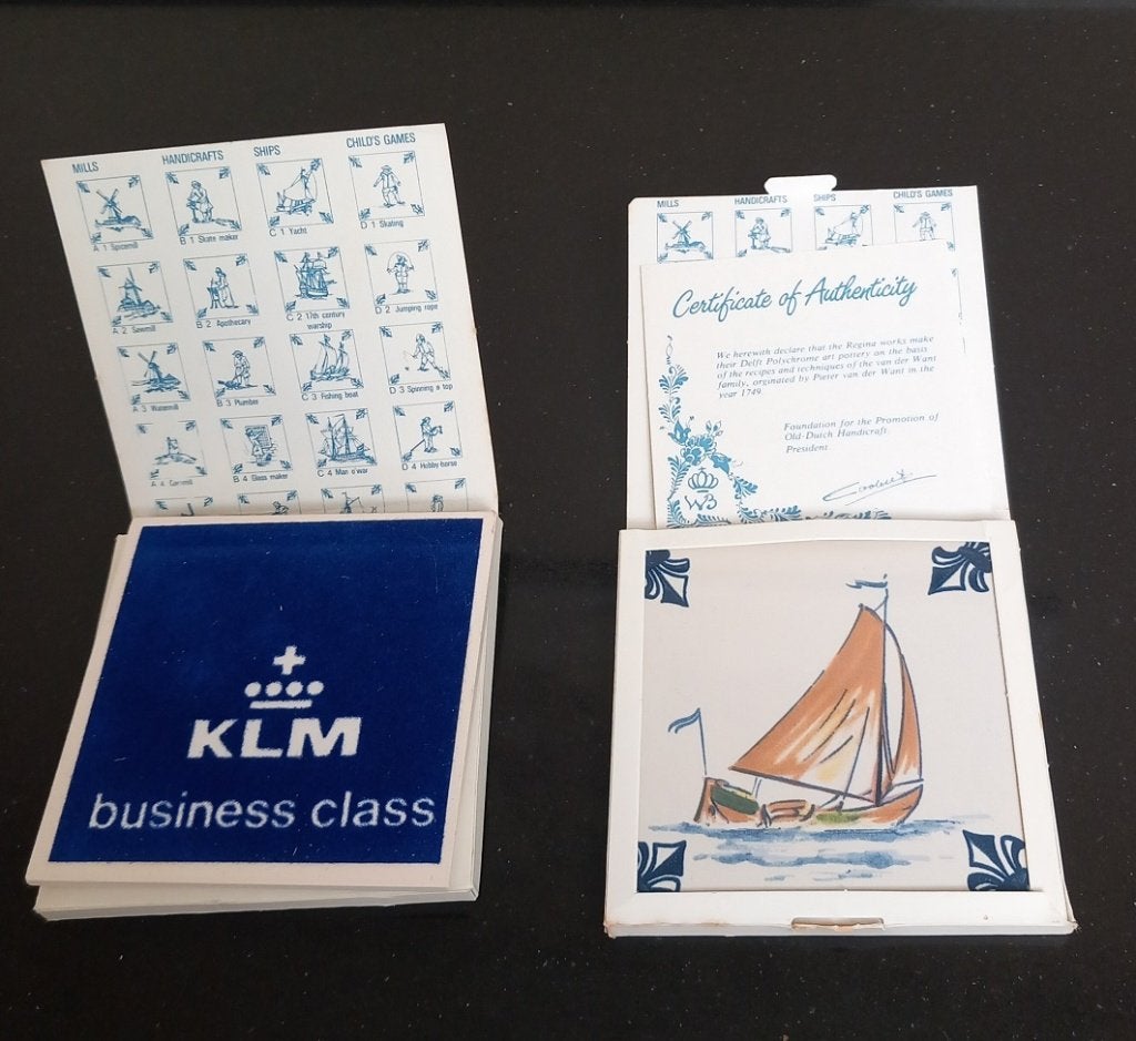 tegeltjes , societe en KLM, Antiek en Kunst, Ophalen of Verzenden