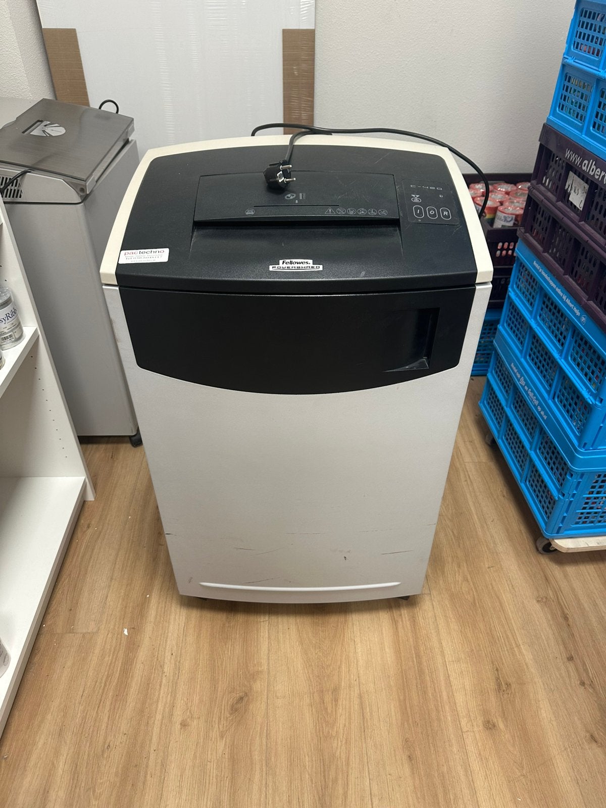 Fellowes Powershred C-420 professionele papiervernietiger, Ophalen of Verzenden, Gebruikt