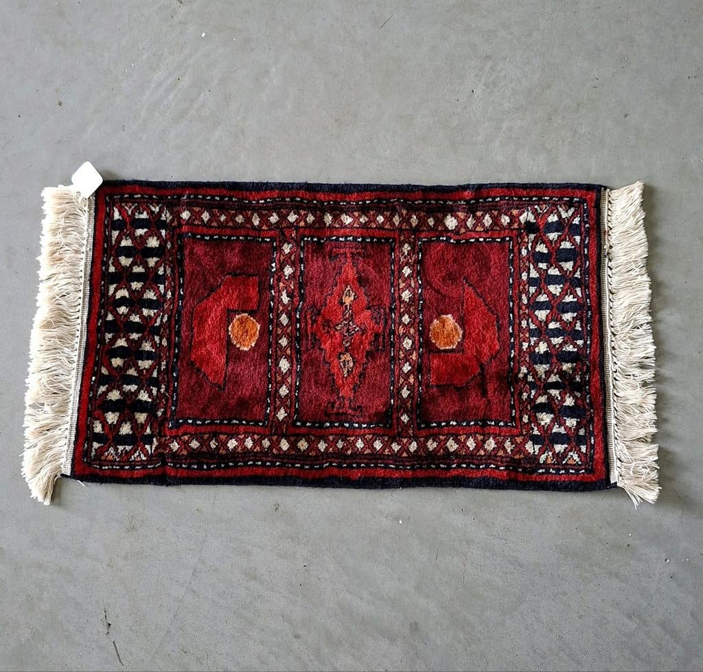 Perzisch tapijt | 63x36 cm | wol | handgeknoopt, Ophalen