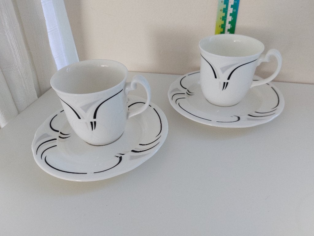 Royal Albert "Horizons – Enigma" espresso set – 2 personen, Ophalen of Verzenden