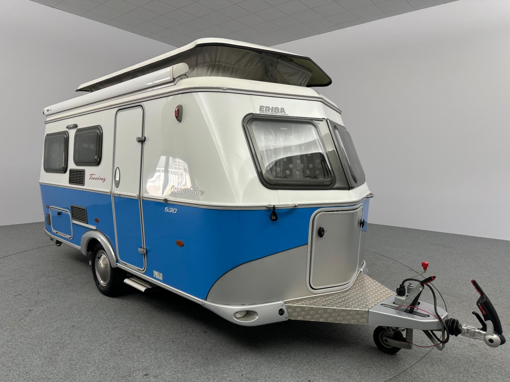 Eriba Troll 530 Ocean Drive Cassetteluifel Mover, Caravans en Kamperen, Vast bed, 5 tot 6 meter, Eriba, Overige